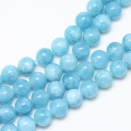Natural Blue Quartz Beads Strands G-R345-10mm-29-1-1