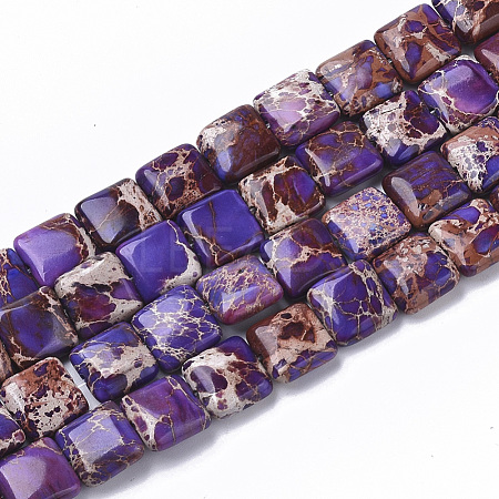 Natural Imperial Jasper Beads Strands G-S355-90B-1