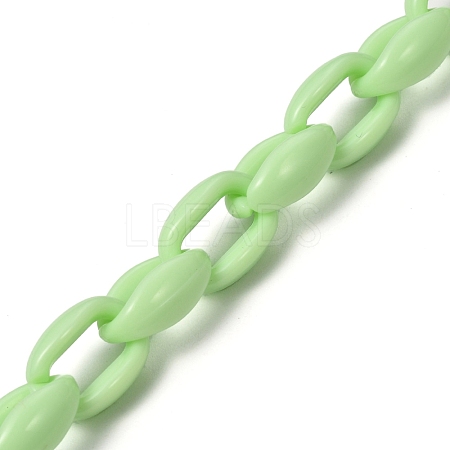 Handmade Acrylic Cable Chains AJEW-JB00690-07-1
