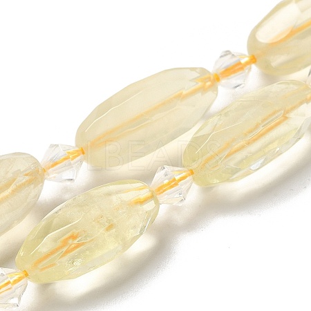 Natural Lemon Quartz Beads Strands G-H297-A04-01-1