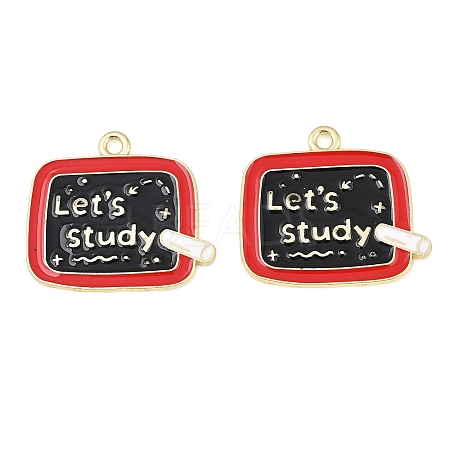 Alloy Enamel Pendants ENAM-L055-01A-01-1