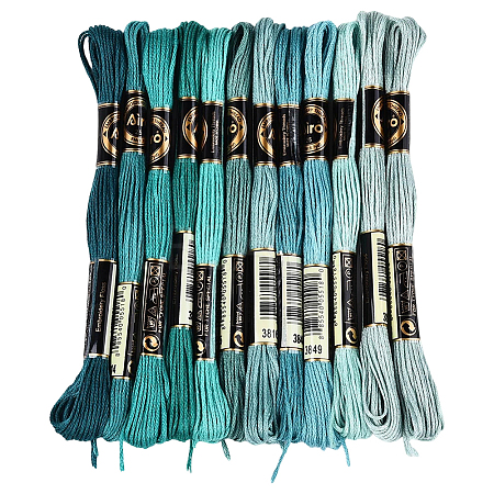 Polyester Embroidery Threads OCOR-WH20074-13B-01B-1