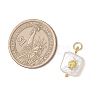 Baroque Natural Nucleated Pearl Keshi Pearl Pendants PALLOY-JF04833-2