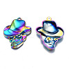 Rainbow Color Alloy Pendants PALLOY-N156-196-NR-3