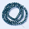 Electroplate Glass Beads Strands X-EGLA-A034-P4mm-A14-2