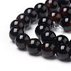Natural Black Agate Beads Strands X-G-L555-04-8mm-2