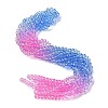 Transparent Painted Glass Beads Strands X1-DGLA-A034-T8mm-A08-1
