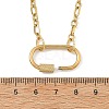 304 Stainless Steel Mother-Son Chain/Figaro Chain Necklaces for Women NJEW-JN06451-4