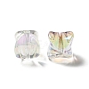 Two Tone UV Plating Rainbow Iridescent Acrylic Beads TACR-D010-04G-3