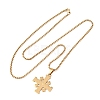 304 Stainless Steel Jerusalem Cross Pendant Box Chain Necklaces LS-NJEW-NH0003-01G-2