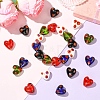 30Pcs 5 Colors Handmade Millefiori Glass Beads LAMP-CJ0002-42-6