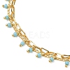 2 Layered Brass Curb Chains Anklets AJEW-AN00311-01-2