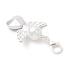 Glass Angel Pendant Decorations HJEW-JM03561-5