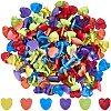 150Pcs Heart Shaped Iron Brads DIY-CP0012-33-6