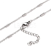 Non-Tarnish 304 Stainless Steel Cable Chain Necklaces NJEW-JN03169-01-1