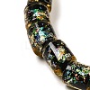 Handmade Dichroic Foil Glass Beads Strands DICH-U001-09B-3