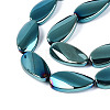 Electroplate Glass Beads Strands EGLA-N055-02M-3