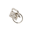 Iron Ribbon Ends with Keychain Split Ring PURS-PW0001-436P-1
