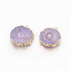 Natural Dyed Quartz Pendants G-P399-B10-2