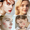6 Sheets 3 Styles Acrylic Rhinestone Face Body Stickers AJEW-SP0002-68C-5