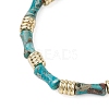 2Pcs 2 Styles Synthetic & Natural Imperial Jasper Beads Stretch Bracelets Sets BJEW-JB12073-4