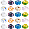 30Pcs Handmade Lampwork European Beads LAMP-SC0001-74-7