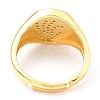 Adjustable Real 18K Gold Plated Brass Enamel Finger Ringss RJEW-L071-34G-4
