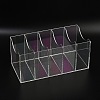 5 Grids Acrylic Belt Storage Rack CON-WH0086-071-1