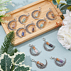 2 Sets Alloy Moon European Dangle Charms PALLOY-FI0001-03-5