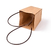 Trapezoid Kraft Paper Gift Bags with Plastic Haddles CARB-P007-A03-A-4