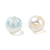 Sports Printed ABS Plastic Beads PL-CBA1C22-01-2