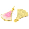 Brass Enamel Pendants KK-S401-06G-2