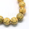 Dyed Synthetic Turquoise Gemstone Bead Strands X-TURQ-R032-8mm-XSS13-2