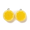 Opaque Resin Pendants RESI-Z042-01P-02-1