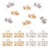 8Pcs 2 Colors Glass Charms KK-TA0001-77-1