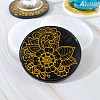 DIY Flat Round Cup Mat Silicone Molds DIY-E036-06-2
