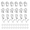 Unicraftale 60Pcs 304 Stainless Steel Clip-on Earring Findings STAS-UN0051-67-1