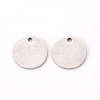 201 Stainless Steel Stamping Blank Tag Pendants STAS-T058-12mm-P-2