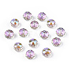 Transparent Electroplate Glass Beads GLAA-L046-02A-1