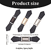 4 Sets 4 Colors PU Leather Buckles FIND-FG0002-29-2