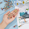30Pcs Glass Bottle with Glass Seed Beads European Dangle Charms PALLOY-FI0001-02-3