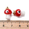 Handmade Lampwork Pendants LAMP-S069-06G-06-3