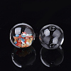 Handmade Blown Glass Globe Beads X-DH017J-1-25mm-1