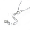 925 Sterling Silver Pendant Necklaces NJEW-F246-08P-4