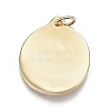 Brass Enamel Pendants ZIRC-F120-042G-2