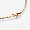 Eco-Friendly Rack Plating Brass Chain Necklaces MAK-G002-06G-B-FF-4