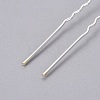 (Defective Closeout Sale) Lady's Hair Accessories Silver Color Plated Iron Rhinestone Hair Forks PHAR-XCP0004-03S-04-2