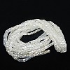 Electroplate Glass Beads Strands EGLA-D018-6x6mm-M3-3