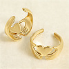304 Stainless Steel Open Cuff Rings KF3261-2-2