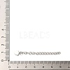 Rack Plating Brass Curb Chain Extender KK-Q807-09P-4